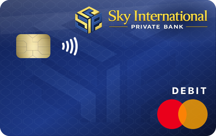 Sky Premier Checking Visa debit card.